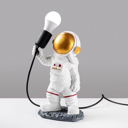 Lasten yöpöytälamppu ASTRONAUT 1xE27/40W/230V kupari/valkoinen
