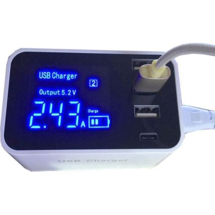 Latausasema 3xUSB A + 1xUSB C
