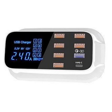 Latausasema 8xUSB 40W/230V