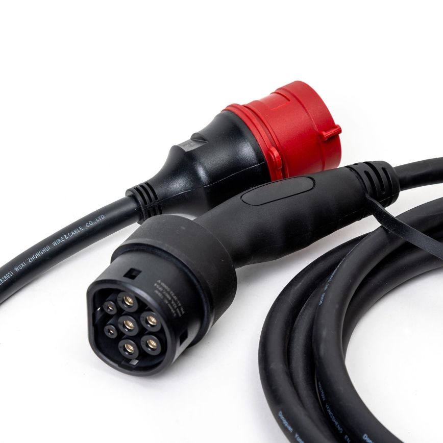Latauskaapeli sähköautoille 2 5 m 22kW 16A IP54 Tuya
