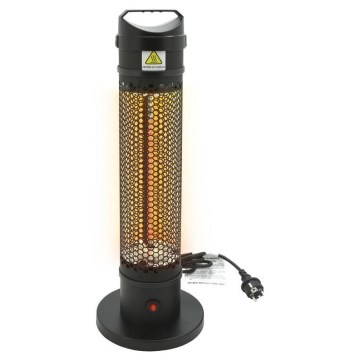 Lattia-infrapunalämmitin 1000W/230V IP44 musta