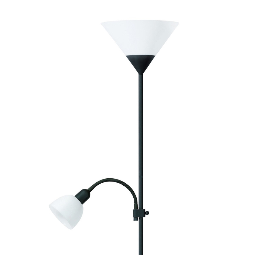Lattialamppu 1xE27/60W/230V + 1xE14/25W