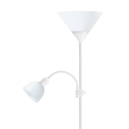 Lattialamppu 1xE27/60W/230V + 1xE14/25W