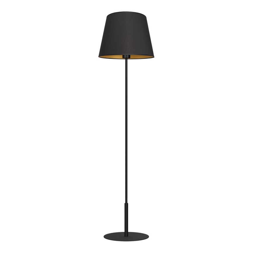 Lattialamppu ARDEN 1xE27/60W/230V musta/kultainen