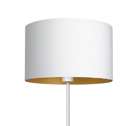 Lattialamppu ARDEN 1xE27/60W/230V valkoinen/kulta