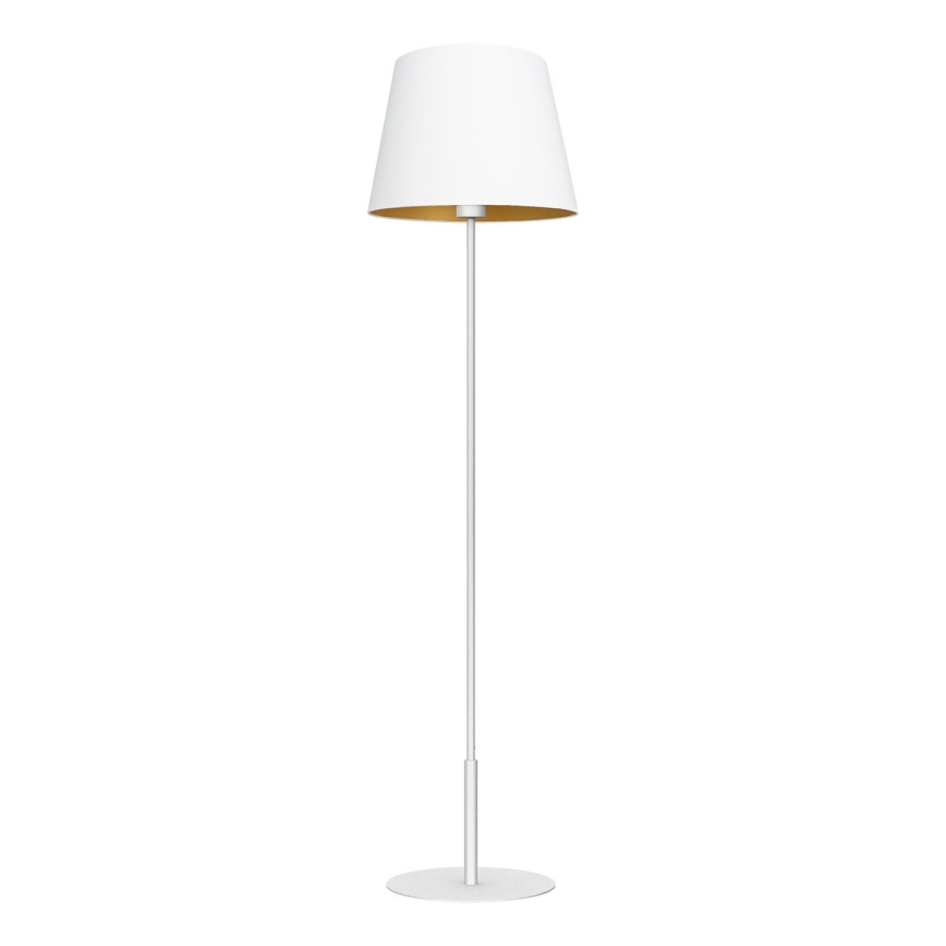 Lattialamppu ARDEN 1xE27/60W/230V valkoinen/kulta