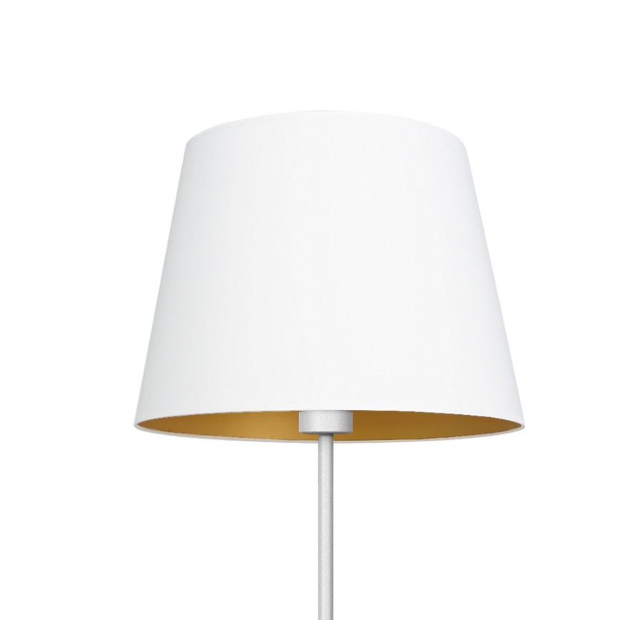 Lattialamppu ARDEN 1xE27/60W/230V valkoinen/kulta