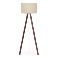 Lattialamppu AYD 1xE27/60W/230V beige/ruskea