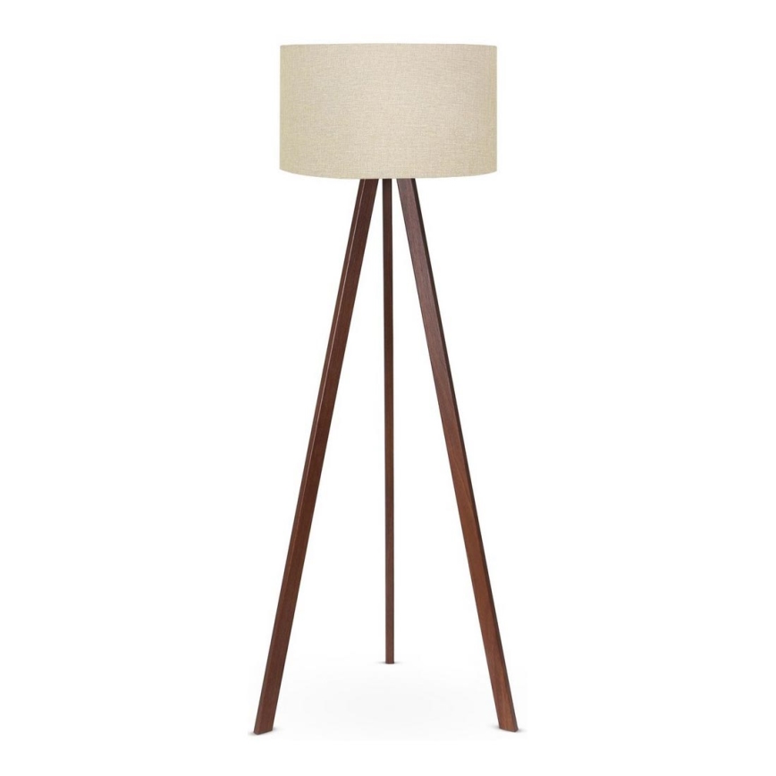 Lattialamppu AYD 1xE27/60W/230V beige/ruskea