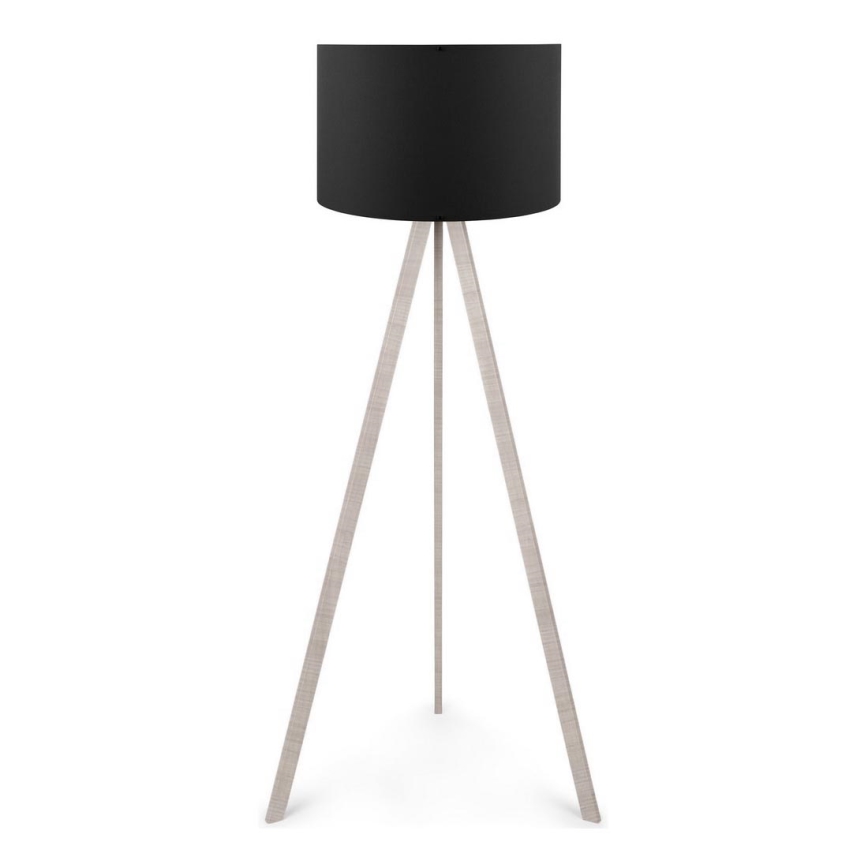 Lattialamppu AYD 1xE27/60W/230V musta/beige