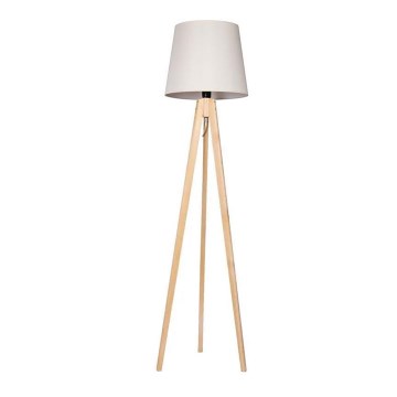 Lattialamppu CONE 1xE27/60W/230V mänty kerma