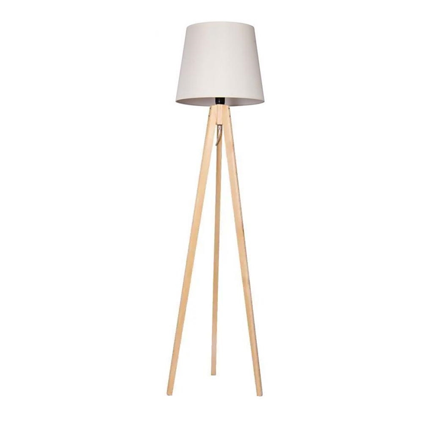 Lattialamppu CONE 1xE27/60W/230V mänty kerma