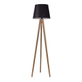 Lattialamppu CONE 1xE27/60W/230V tammi musta