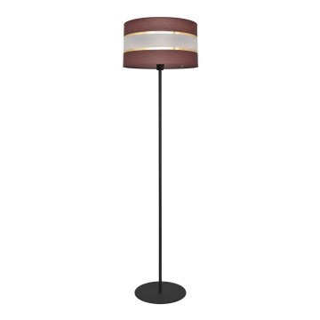 Lattialamppu HELEN 1xE27/15W/230V ruskea/musta/kultainen