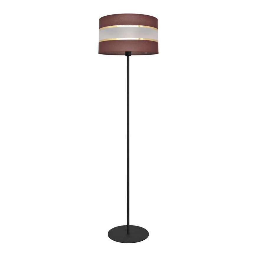 Lattialamppu HELEN 1xE27/15W/230V ruskea/musta/kultainen
