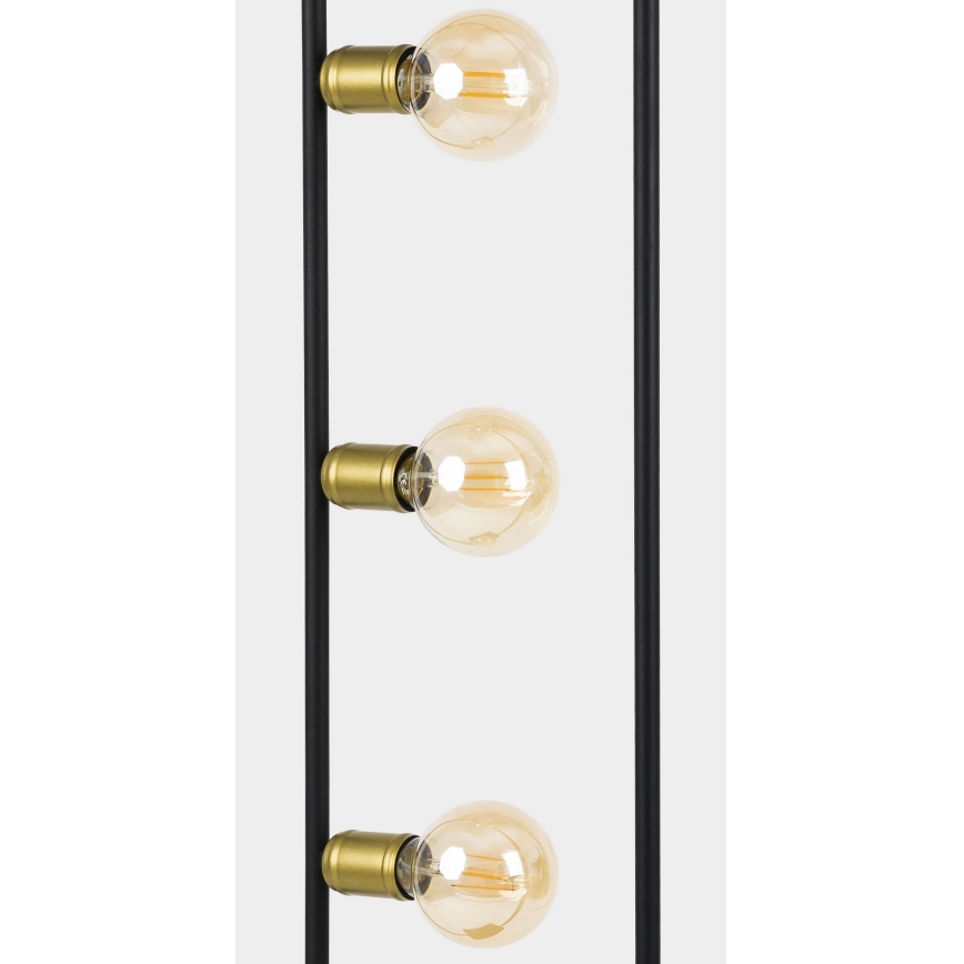Lattialamppu HYDRIA 3xE27/60W/230V musta