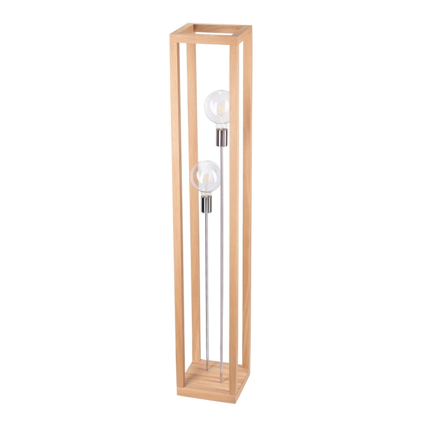 Lattialamppu KAGO 2xE27/60W/230V matta tammi - FSC-sertifioitu