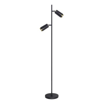 Lattialamppu KUKKA 2xGU10/8W/230V musta