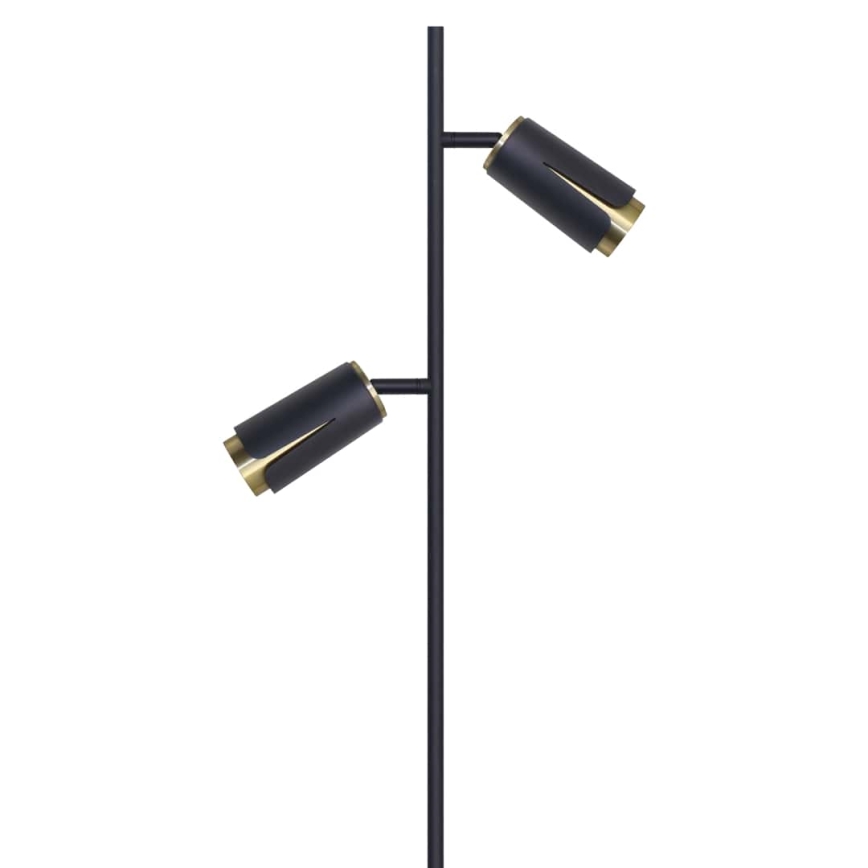 Lattialamppu KUKKA 2xGU10/8W/230V musta