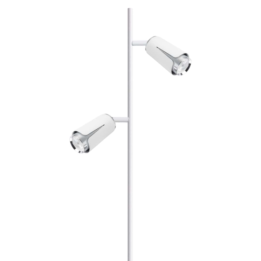 Lattialamppu KUKKA 2xGU10/8W/230V valkoinen