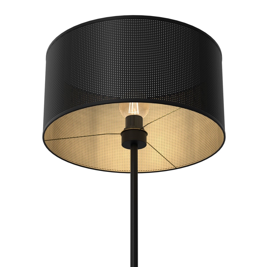 Lattialamppu LOFT SHADE 1xE27/60W/230V musta/kulta
