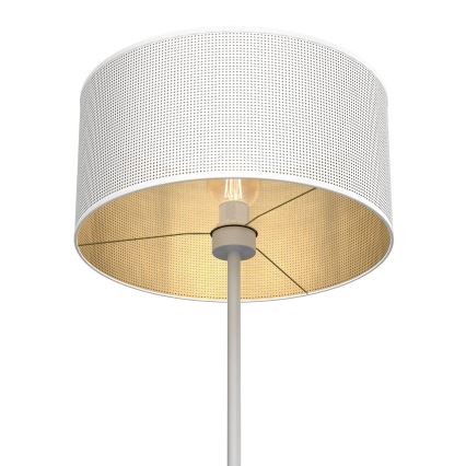 Lattialamppu LOFT SHADE 1xE27/60W/230V valkoinen/kulta