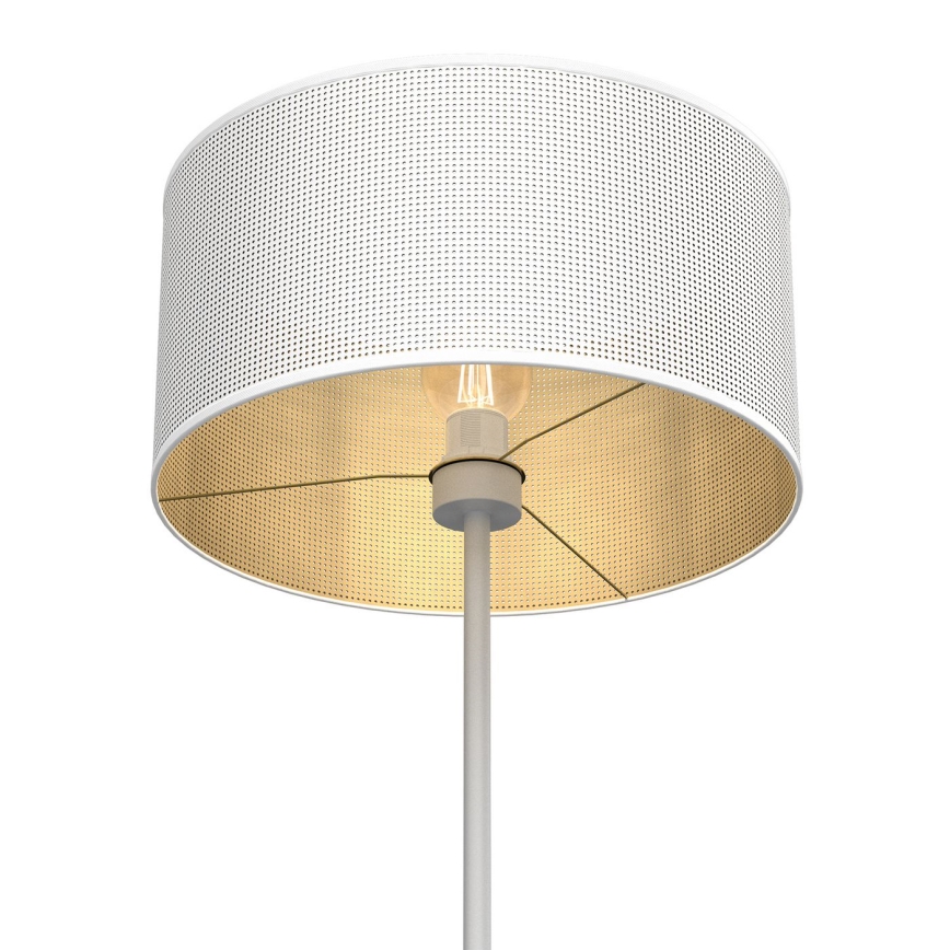 Lattialamppu LOFT SHADE 1xE27/60W/230V valkoinen/kulta