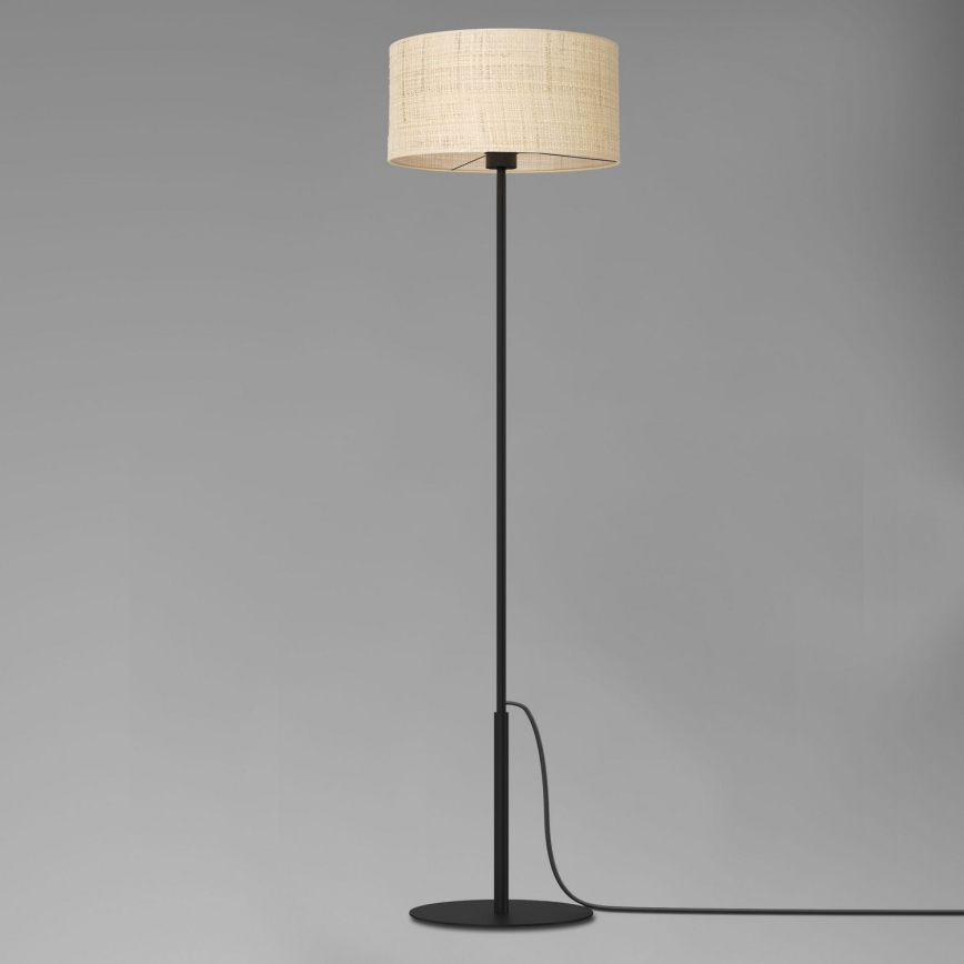 Lattialamppu RATTAN 1xE27/60W/230V rottinki