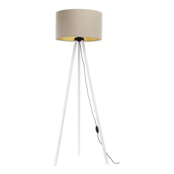 Lattialamppu STANDART 1xE27/60W/230V beige/valkoinen