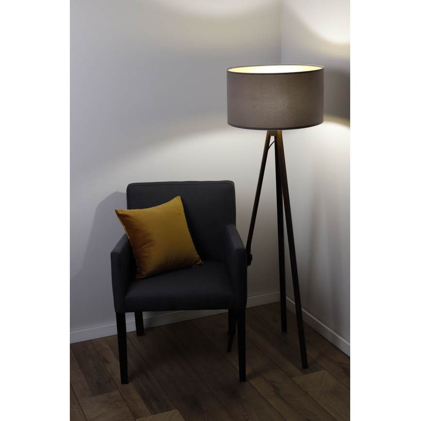 Lattialamppu STANDART 1xE27/60W/230V harmaa/ruskea