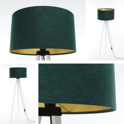 Lattialamppu STANDART 1xE27/60W/230V vihreä/valkoinen