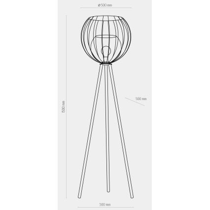 Lattialamppu UNIVERSO 1xE27/60W/230V