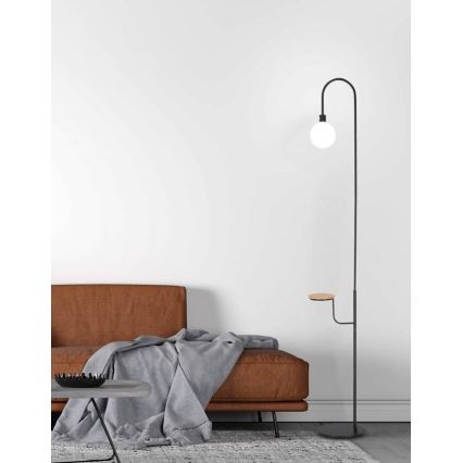 Lattialamppu VANITY 1xG9/40W/230V musta