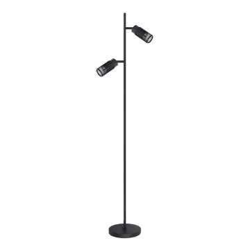 Lattialamppu VERTICAL 2xGU10/8W/230V musta