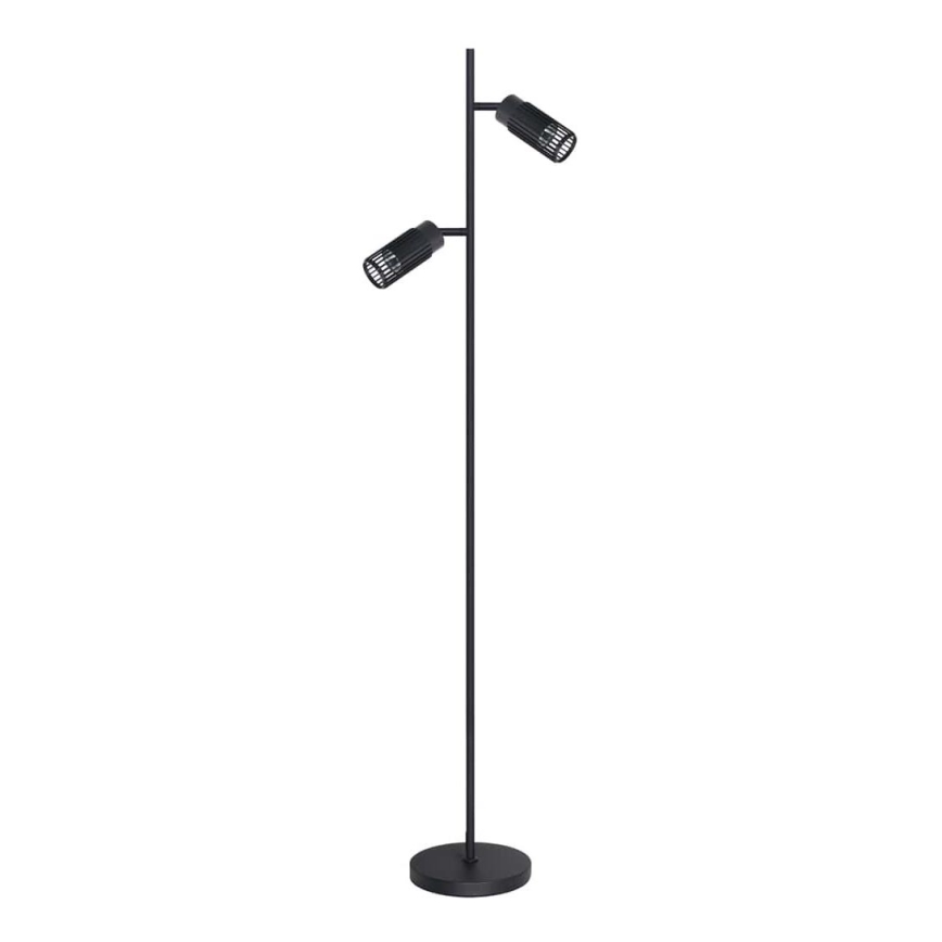 Lattialamppu VERTICAL 2xGU10/8W/230V musta