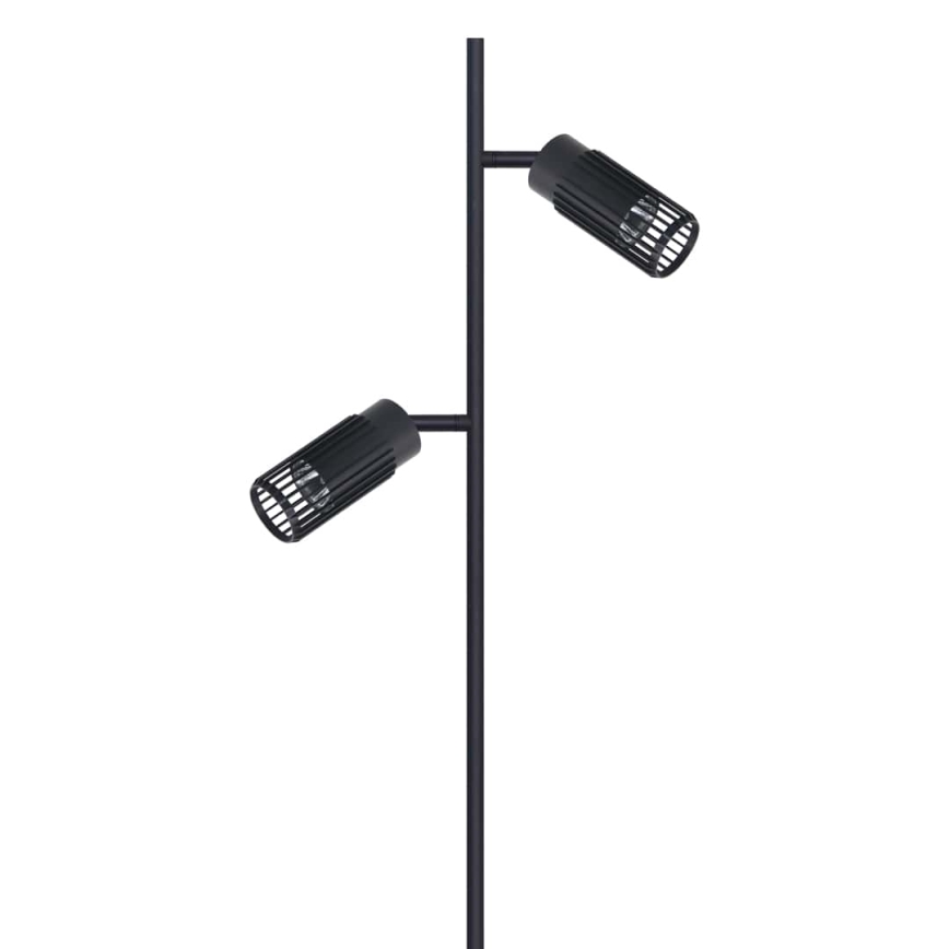 Lattialamppu VERTICAL 2xGU10/8W/230V musta