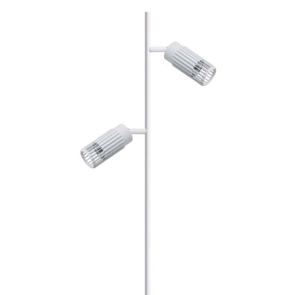 Lattialamppu VERTICAL 2xGU10/8W/230V valkoinen