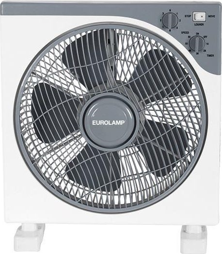 Lattiatuuletin 45W/230V Ø 37 cm valkoinen/harmaa