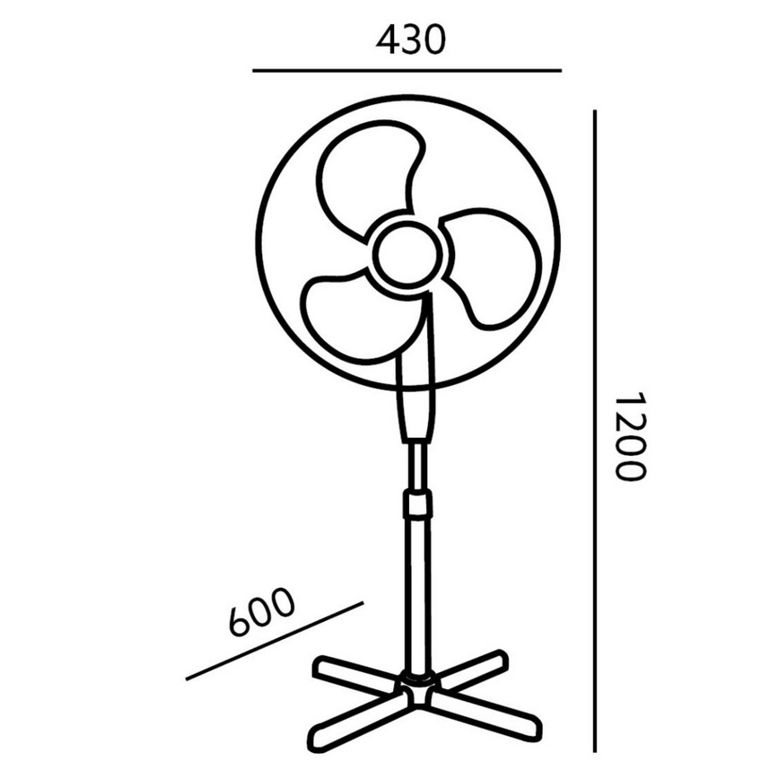 Lattiatuuletin kaukosäätimellä VIENTRO-R 45W