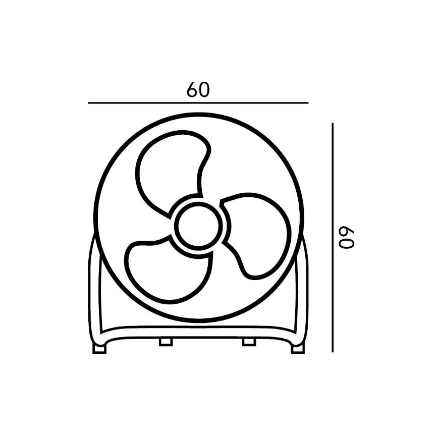Lattiatuuletin VIENTO 100W / 230V kiiltävä kromi