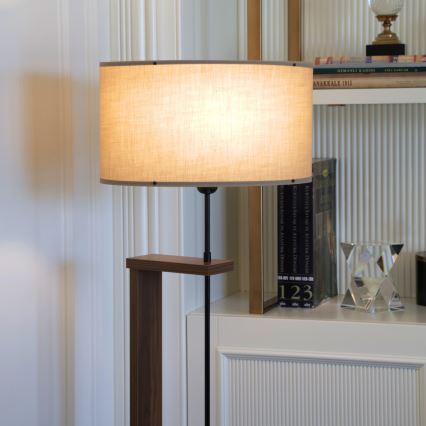 Lattiavalaisin AYD 1xE27/40W/230V beige/ruskea