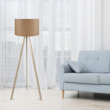 Lattiavalaisin AYD 1xE27/40W/230V ruskea/beige