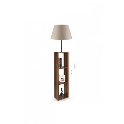 Lattiavalaisin AYD 1xE27/40W/230V ruskea/harmaa