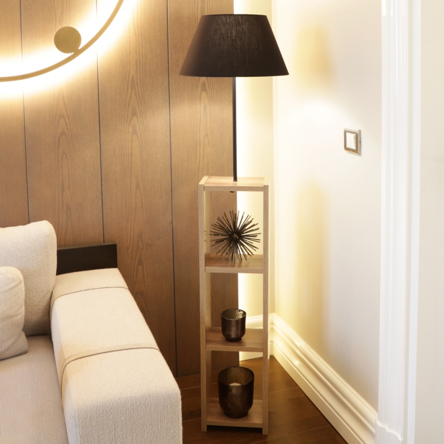 Lattiavalaisin AYD 1xE27/40W/230V ruskea/musta