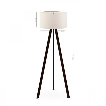 Lattiavalaisin AYD 1xE27/40W/230V ruskea/valkoinen