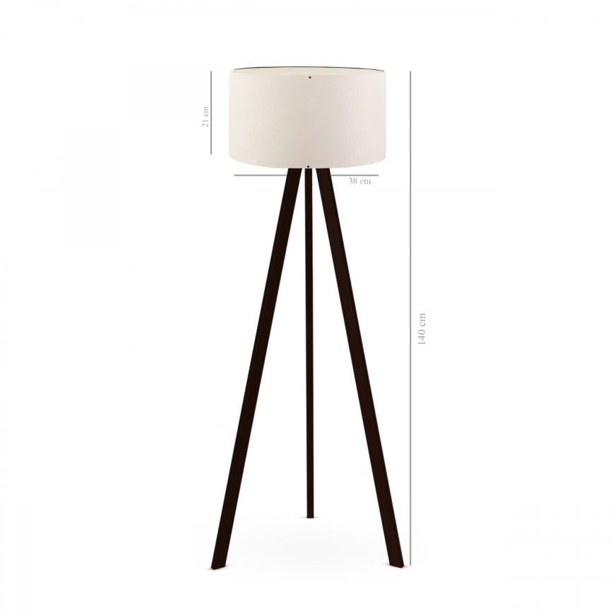 Lattiavalaisin AYD 1xE27/40W/230V ruskea/valkoinen