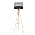 Lattiavalaisin CORAL 1xE27/60W/230V beige/musta/harmaa/kulta