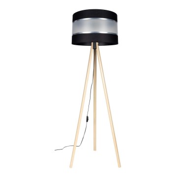 Lattiavalaisin CORAL 1xE27/60W/230V beige/musta/matattu kromi