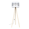 Lattiavalaisin CORAL 1xE27/60W/230V beige/valkoinen/matattu kromi