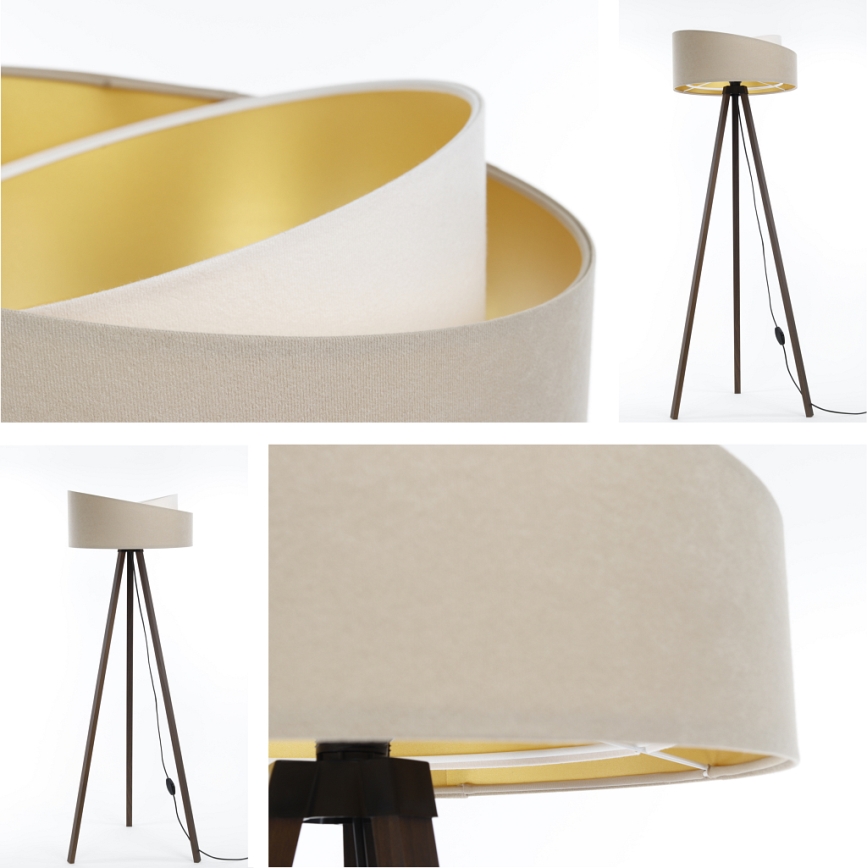 Lattiavalaisin GALAXY 1xE27/60W/230V beige/ruskea